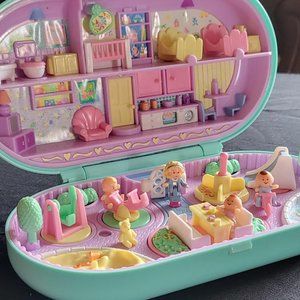 Polly Pocket Babysitting Stamper COMPLETE